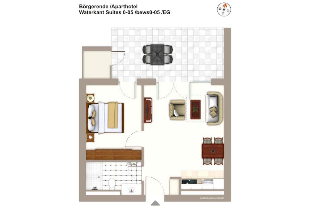 Waterkant Suite 0-05 Бергеренде-Ретвіш Екстер'єр фото
